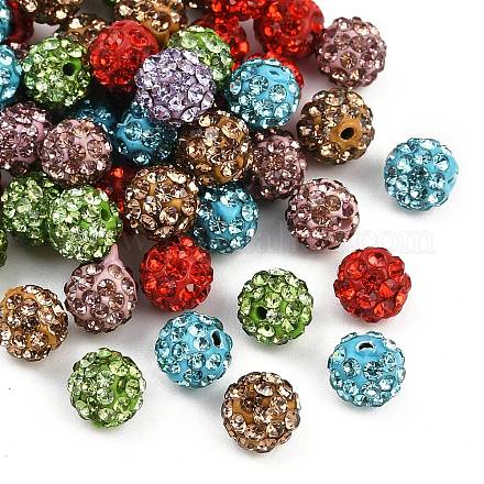 Бусины со стразами RB-H284-6MM-Half-M-1