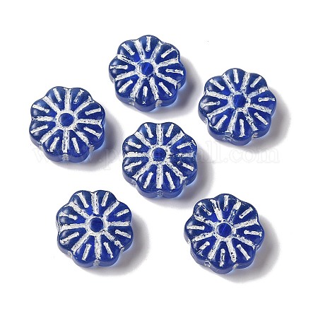 Прозрачные бусины лэмпворк&nbsp;LAMP-P065-03A-08-1