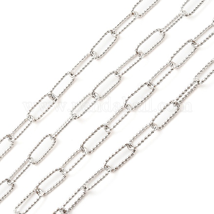 Антикоррозийные родиевые цепочки из стерлингового серебра 925 пробы&nbsp;STER-F052-01P-1