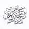 Tarnish Resistant 201 Stainless Steel Charms, Fish, Stainless Steel Color, 12x6x1mm, Hole: 1mm