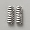 Alloy Watch Band Adapter Connectors, Watch Belt Trim Accessories, Column, Platinum, 1.95x0.7x0.5cm