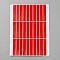 Rectangle Double Side Adhesive Glue Sticky Tape For False Nail Tips, Nail Art Sticker, Red, 18x13.7x0.07cm, 30pcs/sheet