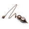 Brass Dowsing Pendulum Big Pendants, Cone Charm, Red Copper, 230mm