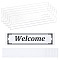 Self Adhesive Acrylic Wall Sign Holder Frame, Rectangle, Clear, 202x50x4mm