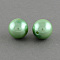 ABS Plastic Imitation Pearl Round Beads, Medium Sea Green, 6mm, Hole: 2mm, about 5000pcs/500g