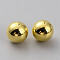 CCB Plastic Beads, No Hole/Undrilled, Round, Golden, 8mm, about 350pcs/bag