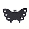 Aluminum Blank Chandelier Components Links, Butterfly Shape, Black, 31x45x1mm, Hole: 2mm, 10pcs/bag