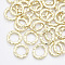 Alloy Pendants, Ring, Light Gold, 18x18x2mm, Hole: 1.8mm