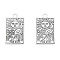 Rack Plating Alloy Pendants, Cadmium Free & Nickel Free & Lead Free, Tarot Charms, Antique Silver, The Sun XIX, 23.5x14.5x1.5mm, Hole: 1.8mm