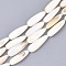 Freshwater Shell Beads Strands, teardrop, 29~30x9~10x4.5~6mm, Hole: 0.8mm, about 13pcs/strand, 14.5 inch~14.9 inch