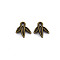 Tibetan Style Alloy Pendant Enamel Settings, Cadmium Free & Lead Free, Bamboo Leaf, Antique Bronze, 11x10x2mm, Hole: 1.5mm