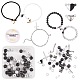 Наборы для изготовления парных браслетов с сердечком и круглой магнитной застежкой DIY-SZ0006-27-1