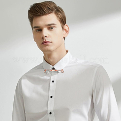 6 шт. 6 стиля латунных зажимов для галстука для мужчин&nbsp;FIND-GF0006-84