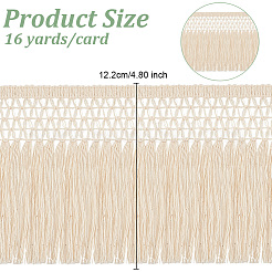 16 ярд хлопковой кружевной ленты с отделкой по краям&nbsp;OCOR-WH0092-24