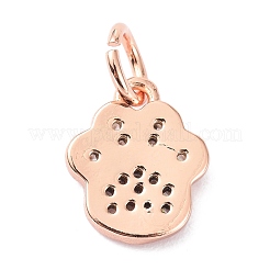 Латунные микро проложить кубического циркония подвески&nbsp;ZIRC-C022-22RG