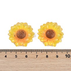 Кабошоны из смолы серии «цветок»&nbsp;CRES-Q008-01G