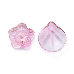 Гальванизируйте прозрачные стеклянные бусины&nbsp;EGLA-L027-D07