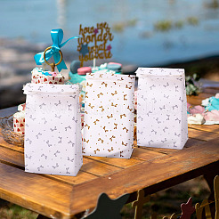 10 шт. подарочные пакеты из прямоугольной бумаги двух цветов&nbsp;ABAG-TA0001-71