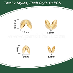 80 шт. 2 колпачка из нержавеющей стали 304&nbsp;STAS-UN0046-20G