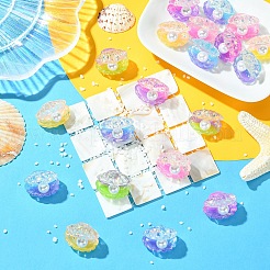 20 шт. прозрачная смола и искусственный жемчуг кабошоны&nbsp;CRES-YW0001-48