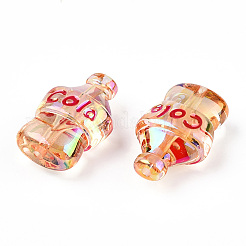 Уф-покрытие прозрачные акриловые бусины&nbsp;X-PACR-N015-09