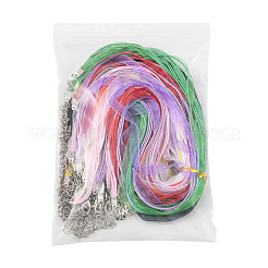 36 шт. 9-цветный вощеный шнур и лента из органзы для изготовления ожерелья&nbsp;NCOR-FS0001-03