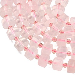 Природного розового кварца нитей бисера&nbsp;G-G453-G09-7x12mm