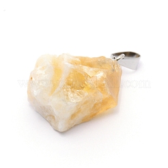 Природные подвески цитрин&nbsp;G-CJC0002-02E