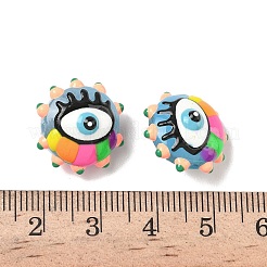 Выпечка окрашенные стеклянные бусины&nbsp;LAMP-D004-04F