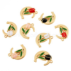 16шт 4 цвета сплава эмалевые подвески&nbsp;ENAM-TA0002-29