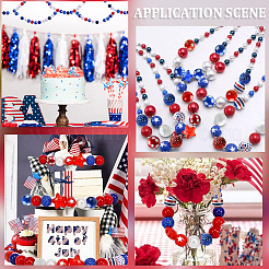 90шт 3 цвета непрозрачные акриловые бусины&nbsp;SACR-SP0001-14