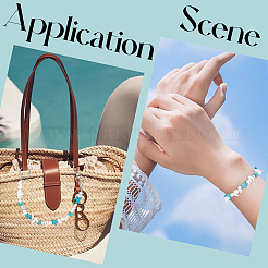 2 шт. 2 стиля подвесные украшения из синтетической бирюзы на тему океана&nbsp;HJEW-SC0002-28B