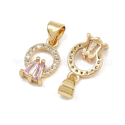 Латунные микро проложить кубического циркония подвески&nbsp;KK-C132-09G