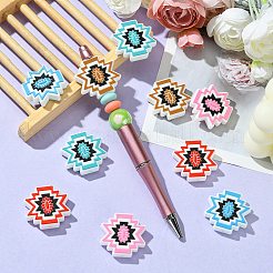 10шт 5 цвета силиконовые фокусные бусины&nbsp;SIL-CJ0001-57