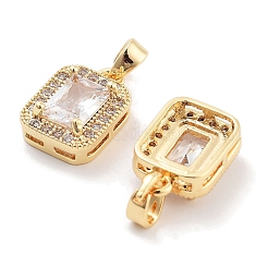 Латунь с прозрачными подвесками из циркония&nbsp;KK-P271-25G