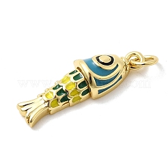 Латунь эмаль подвески&nbsp;KK-H529-51G-02