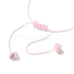 Регулируемые наборы плетеных браслетов из натуральных драгоценных камней для женщин&nbsp;BJEW-JB10999-01