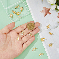 15шт 3 стиля латунные подвески&nbsp;KK-HS0015-48