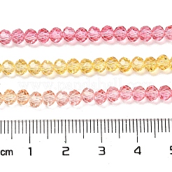 Прозрачные окрашенные стеклянные бусины&nbsp;X1-DGLA-A034-T3mm-A07