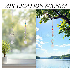 2 шт. латунные подвесные украшения в виде солнца&nbsp;HJEW-TA00371