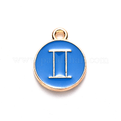 Подвески из эмали и сплава&nbsp;ENAM-S124-01B-02I