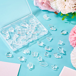 64 шт. прозрачные стеклянные бусины градиентного цвета&nbsp;GLAA-TA0003-48A