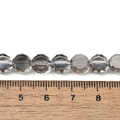 Стеклянные бусины с гальваническим покрытием &nbsp;EGLA-L045-G-PL04