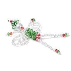 Рождественские стеклянные подвески с эльфийскими бусинами&nbsp;PALLOY-MZ01040-01