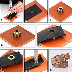 300 комплект железных люверсов для люверсов&nbsp;SCRA-GF0001-09B