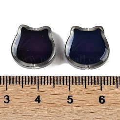 Двухцветные стеклянные бусины для настроения&nbsp;GLAA-Z007-12A