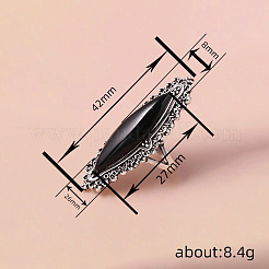 Сплав конского глаза с кольцами из смолы&nbsp;FS-WG13A66-01