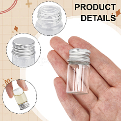 50шт стеклянные бутылки контейнеры для бисера&nbsp;CON-DR0001-06B