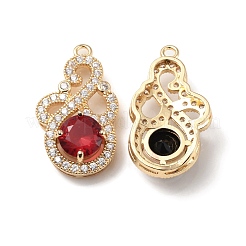 Латунь с подвесками из стекла k9 и стразами&nbsp;KK-C024-55KCG