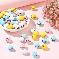 30 шт. Силиконовые бусины&nbsp;SIL-YW0002-26